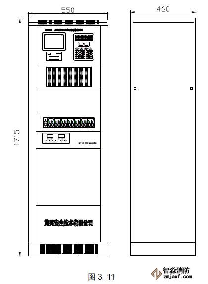 JB-QB-GSTN1500火災(zāi)報警控制器(壁掛式)外形尺寸圖 JB-QB-GSTN1500火災(zāi)報警控制器(壁掛式)外形尺寸圖